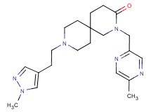 2-[(5-methylpyrazin-2-yl)methyl]-9-[2-(1-methyl-1H-pyrazol-4-yl)ethyl]-2,9-diazaspiro[5.5]undecan-3-one