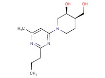 (3S*,4R*)-4-(hydroxymethyl)-1-(6-methyl-2-propyl-4-pyrimidinyl)-3-piperidinol