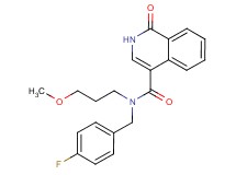 N-(4-fluorobenzyl)-N-(3-methoxypropyl)-1-oxo-1,2-dihydroisoquinoline-4-carboxamide