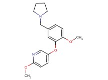 2-methoxy-5-[2-methoxy-5-(pyrrolidin-1-ylmethyl)phenoxy]pyridine