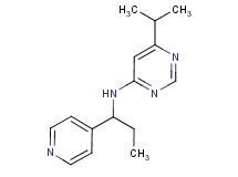 6-isopropyl-N-(1-pyridin-4-ylpropyl)pyrimidin-4-amine