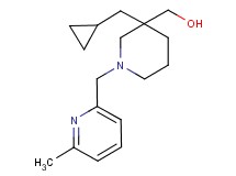 {3-(cyclopropylmethyl)-1-[(6-methylpyridin-2-yl)methyl]piperidin-3-yl}methanol