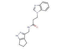 3-(1H-benzimidazol-1-yl)-N-(1,4,5,6-tetrahydrocyclopenta[c]pyrazol-3-ylmethyl)propanamide trifluoroacetate