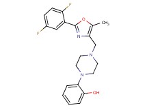 2-(4-{[2-(2,5-difluorophenyl)-5-methyl-1,3-oxazol-4-yl]methyl}-1-piperazinyl)phenol