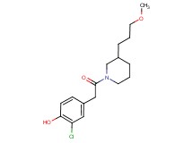 2-chloro-4-{2-[3-(3-methoxypropyl)-1-piperidinyl]-2-oxoethyl}phenol