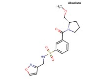 N-(isoxazol-3-ylmethyl)-3-{[(2S)-2-(methoxymethyl)pyrrolidin-1-yl]carbonyl}benzenesulfonamide