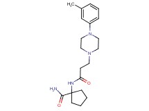 1-({3-[4-(3-methylphenyl)-1-piperazinyl]propanoyl}amino)cyclopentanecarboxamide