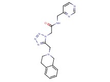 2-[5-(3,4-dihydroisoquinolin-2(1H)-ylmethyl)-1H-tetrazol-1-yl]-N-(pyrimidin-4-ylmethyl)acetamide