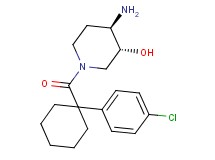 (3R*,4R*)-4-amino-1-{[1-(4-chlorophenyl)cyclohexyl]carbonyl}piperidin-3-ol
