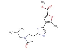 methyl 4-[2-(1-isobutyl-5-oxo-3-pyrrolidinyl)-1H-imidazol-4-yl]-5-methyl-2-furoate