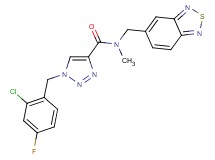 N-(2,1,3-benzothiadiazol-5-ylmethyl)-1-(2-chloro-4-fluorobenzyl)-N-methyl-1H-1,2,3-triazole-4-carboxamide
