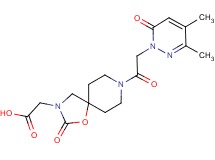 {8-[(3,4-dimethyl-6-oxopyridazin-1(6H)-yl)acetyl]-2-oxo-1-oxa-3,8-diazaspiro[4.5]dec-3-yl}acetic acid