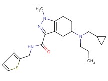 5-[(cyclopropylmethyl)(propyl)amino]-1-methyl-N-(2-thienylmethyl)-4,5,6,7-tetrahydro-1H-indazole-3-carboxamide