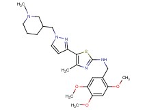 4-methyl-5-{1-[(1-methyl-3-piperidinyl)methyl]-1H-pyrazol-3-yl}-N-(2,4,5-trimethoxybenzyl)-1,3-thiazol-2-amine