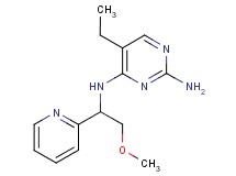 5-ethyl-N~4~-(2-methoxy-1-pyridin-2-ylethyl)pyrimidine-2,4-diamine