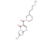 6-{[3-(3-methoxypropyl)-1-piperidinyl]carbonyl}-2-methyl[1,2,4]triazolo[1,5-a]pyrimidin-7(4H)-one