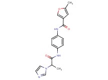 N-(4-{[2-(1H-imidazol-1-yl)propanoyl]amino}phenyl)-5-methyl-3-furamide