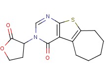 3-(2-oxotetrahydrofuran-3-yl)-3,5,6,7,8,9-hexahydro-4H-cyclohepta[4,5]thieno[2,3-d]pyrimidin-4-one