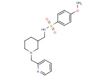 4-methoxy-N-{[1-(2-pyridinylmethyl)-3-piperidinyl]methyl}benzenesulfonamide