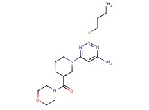 2-(butylthio)-6-[3-(morpholin-4-ylcarbonyl)piperidin-1-yl]pyrimidin-4-amine
