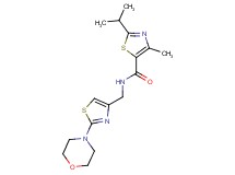 2-isopropyl-4-methyl-N-{[2-(4-morpholinyl)-1,3-thiazol-4-yl]methyl}-1,3-thiazole-5-carboxamide
