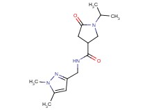 N-[(1,5-dimethyl-1H-pyrazol-3-yl)methyl]-1-isopropyl-5-oxo-3-pyrrolidinecarboxamide