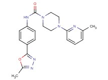 N-[4-(5-methyl-1,3,4-oxadiazol-2-yl)phenyl]-4-(6-methylpyridin-2-yl)piperazine-1-carboxamide