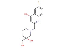 6-fluoro-2-{[3-hydroxy-3-(hydroxymethyl)piperidin-1-yl]methyl}quinolin-4-ol