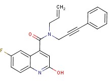N-allyl-6-fluoro-2-hydroxy-N-(3-phenyl-2-propyn-1-yl)-4-quinolinecarboxamide