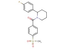 2-(4-fluorophenyl)-1-[4-(methylsulfonyl)benzoyl]piperidine