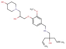 1-[3-(4-{[(2-allyl-2-hydroxy-4-penten-1-yl)amino]methyl}-2-methoxyphenoxy)-2-hydroxypropyl]-4-piperidinol