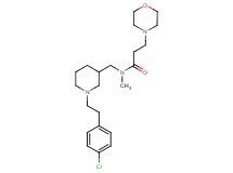 N-({1-[2-(4-chlorophenyl)ethyl]-3-piperidinyl}methyl)-N-methyl-3-(4-morpholinyl)propanamide