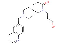 2-(3-hydroxypropyl)-9-(quinolin-6-ylmethyl)-2,9-diazaspiro[5.5]undecan-3-one