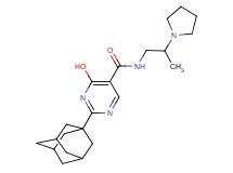 2-(1-adamantyl)-4-hydroxy-N-(2-pyrrolidin-1-ylpropyl)pyrimidine-5-carboxamide