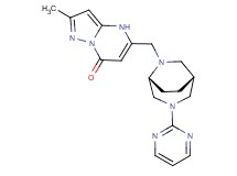 2-methyl-5-{[(1R*,5R*)-3-(2-pyrimidinyl)-3,6-diazabicyclo[3.2.2]non-6-yl]methyl}pyrazolo[1,5-a]pyrimidin-7(4H)-one