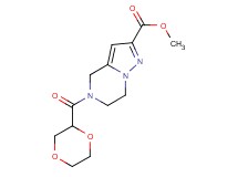 methyl 5-(1,4-dioxan-2-ylcarbonyl)-4,5,6,7-tetrahydropyrazolo[1,5-a]pyrazine-2-carboxylate