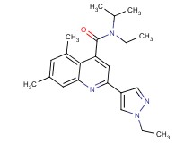 N-ethyl-2-(1-ethyl-1H-pyrazol-4-yl)-N-isopropyl-5,7-dimethylquinoline-4-carboxamide