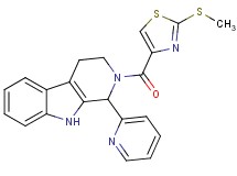 2-{[2-(methylthio)-1,3-thiazol-4-yl]carbonyl}-1-(2-pyridinyl)-2,3,4,9-tetrahydro-1H-beta-carboline