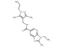 2-amino-N-[(3,5-dimethyl-1-propyl-1H-pyrazol-4-yl)methyl]-3-ethyl-3H-imidazo[4,5-b]pyridine-6-carboxamide