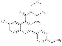 N,N-diethyl-2-(2-ethylpyrimidin-5-yl)-3,6-dimethylquinoline-4-carboxamide