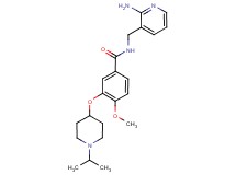 N-[(2-aminopyridin-3-yl)methyl]-3-[(1-isopropylpiperidin-4-yl)oxy]-4-methoxybenzamide