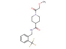 1-(methoxyacetyl)-N-[2-(trifluoromethyl)benzyl]-4-piperidinecarboxamide