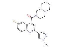 2-{[6-fluoro-2-(1-methyl-1H-pyrazol-4-yl)quinolin-4-yl]carbonyl}octahydro-2H-pyrido[1,2-a]pyrazine
