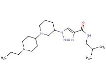 N-isobutyl-1-(1'-propyl-1,4'-bipiperidin-3-yl)-1H-1,2,3-triazole-4-carboxamide