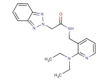 2-(2H-1,2,3-benzotriazol-2-yl)-N-{[2-(diethylamino)-3-pyridinyl]methyl}acetamide