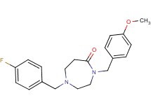 1-(4-fluorobenzyl)-4-(4-methoxybenzyl)-1,4-diazepan-5-one