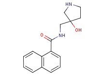 N-[(3-hydroxy-3-pyrrolidinyl)methyl]-1-naphthamide