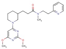 3-[1-(2,6-dimethoxy-4-pyrimidinyl)-3-piperidinyl]-N-methyl-N-[2-(2-pyridinyl)ethyl]propanamide