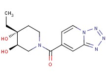 (3R*,4R*)-4-ethyl-1-(tetrazolo[1,5-a]pyridin-7-ylcarbonyl)piperidine-3,4-diol
