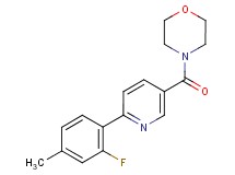 4-{[6-(2-fluoro-4-methylphenyl)pyridin-3-yl]carbonyl}morpholine